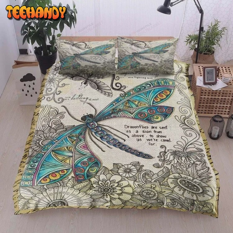 Dragonflies Are Sent As A Sign From Heaven Bedding Sets