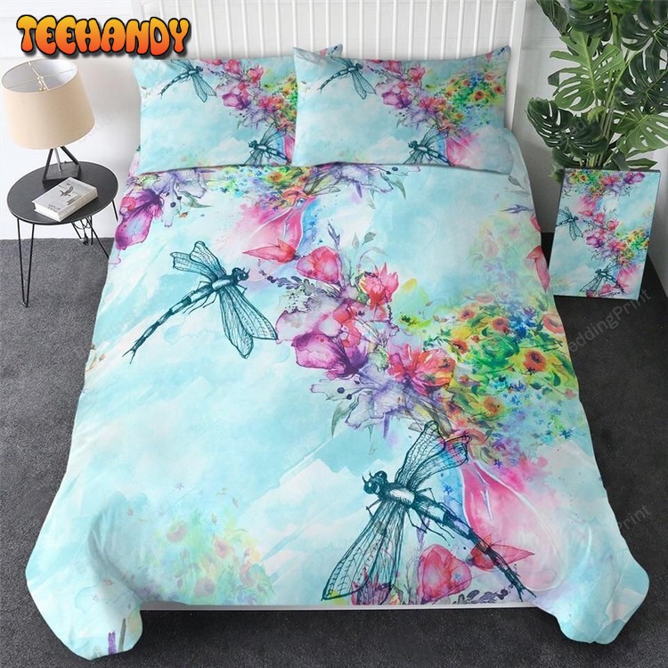 Dragonflies In The Garden Bed Sheets Duvet Cover Bedding Sets