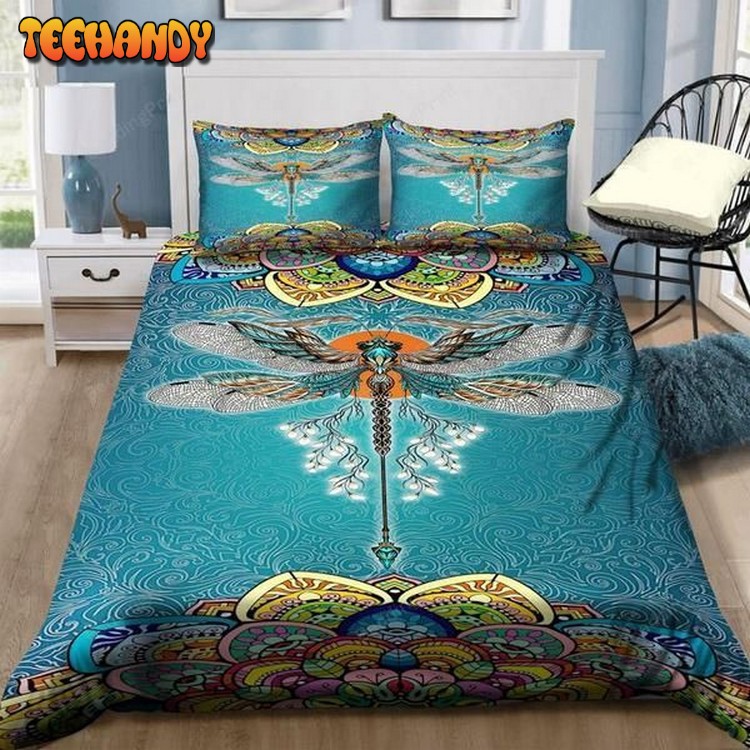 Dragonfly Art Bed Sheets Spread Duvet Cover Bedding Set