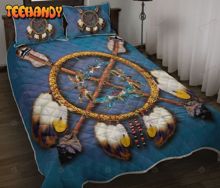 Dragonfly Dreamcatcher Quilt Bedding Set