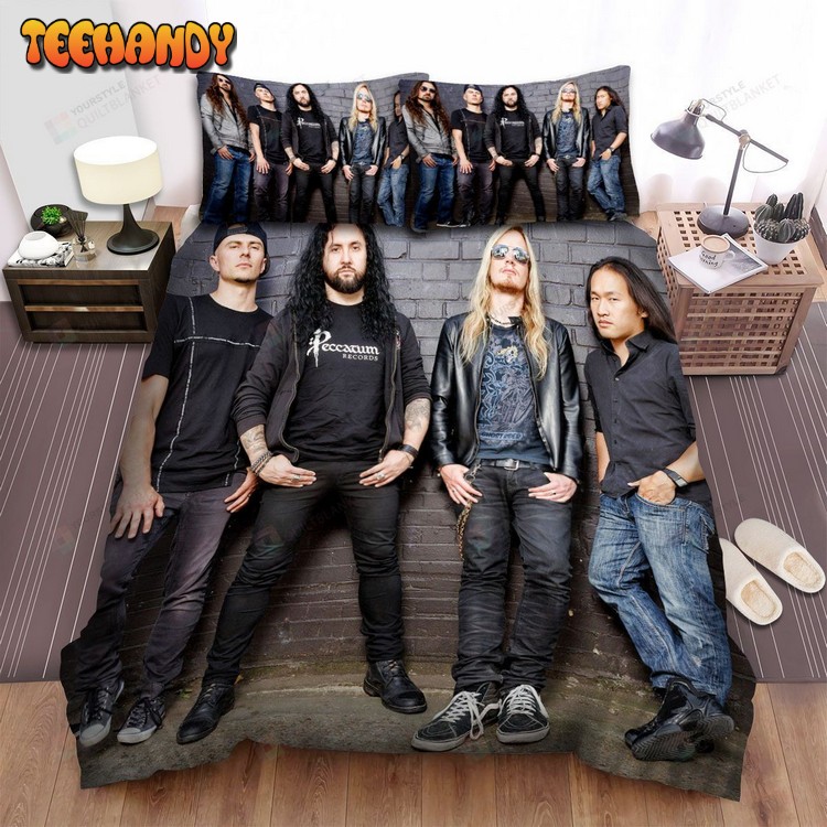 Dragonforce Band Group Pose Spread Comforter Bedding Sets