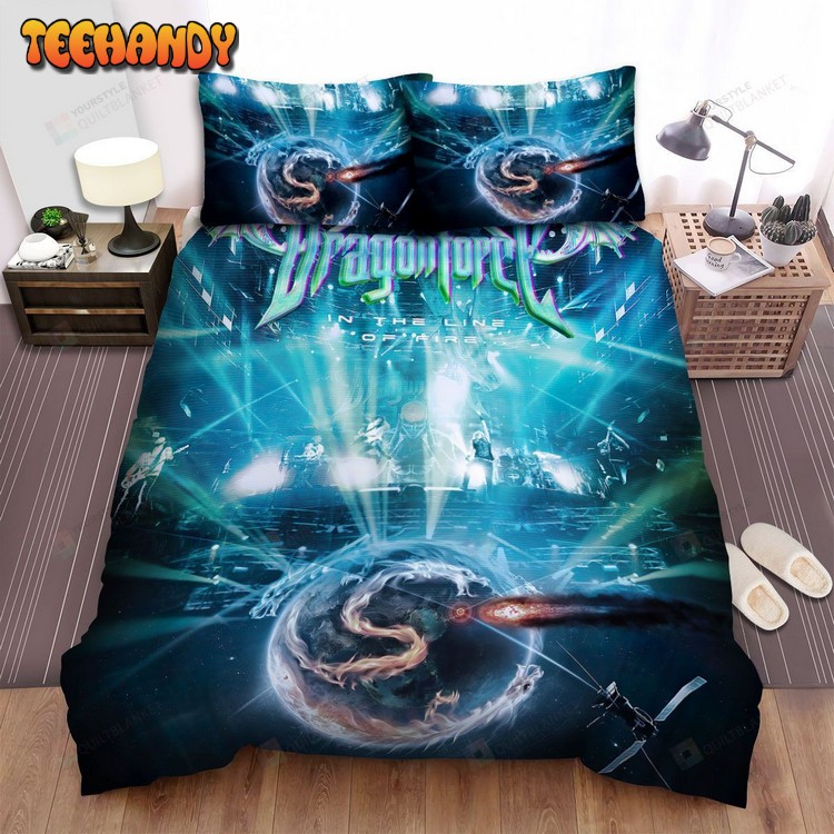 Dragonforce Band In The Line Of Fire…Larger Than Live Bedding Sets