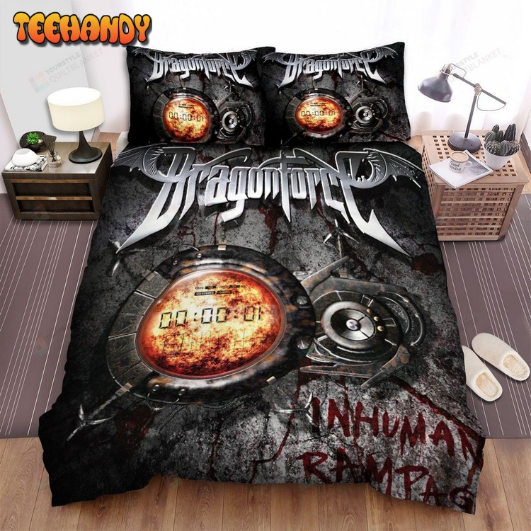 Dragonforce Band Inhuman Rampage Album Cover Bedding Sets