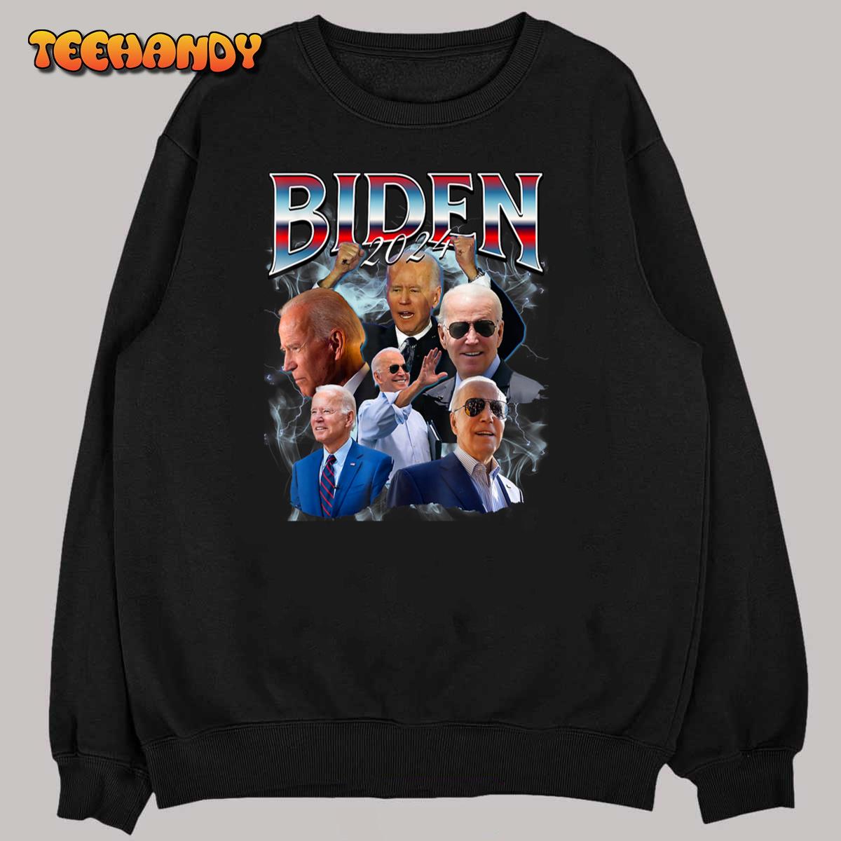 Funny Biden 2024 Campaign 90s Trendy Bootleg Style Men Women T-Shirt