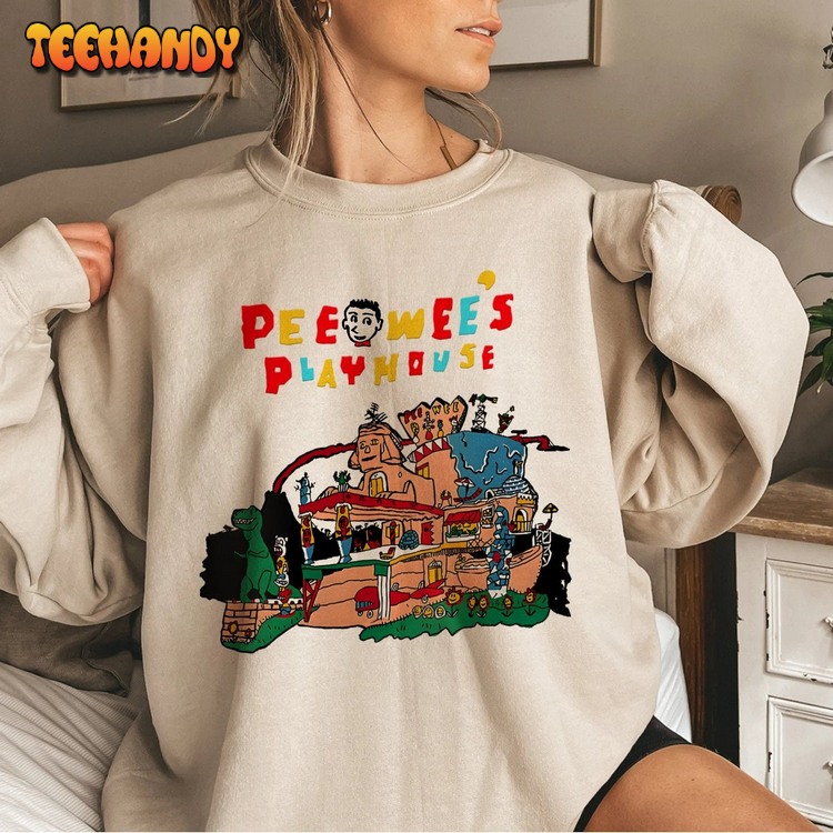 Funny Vintage Pee Wee Playhouse Sweatshirt, 80s Movie T-shirt For Fans
