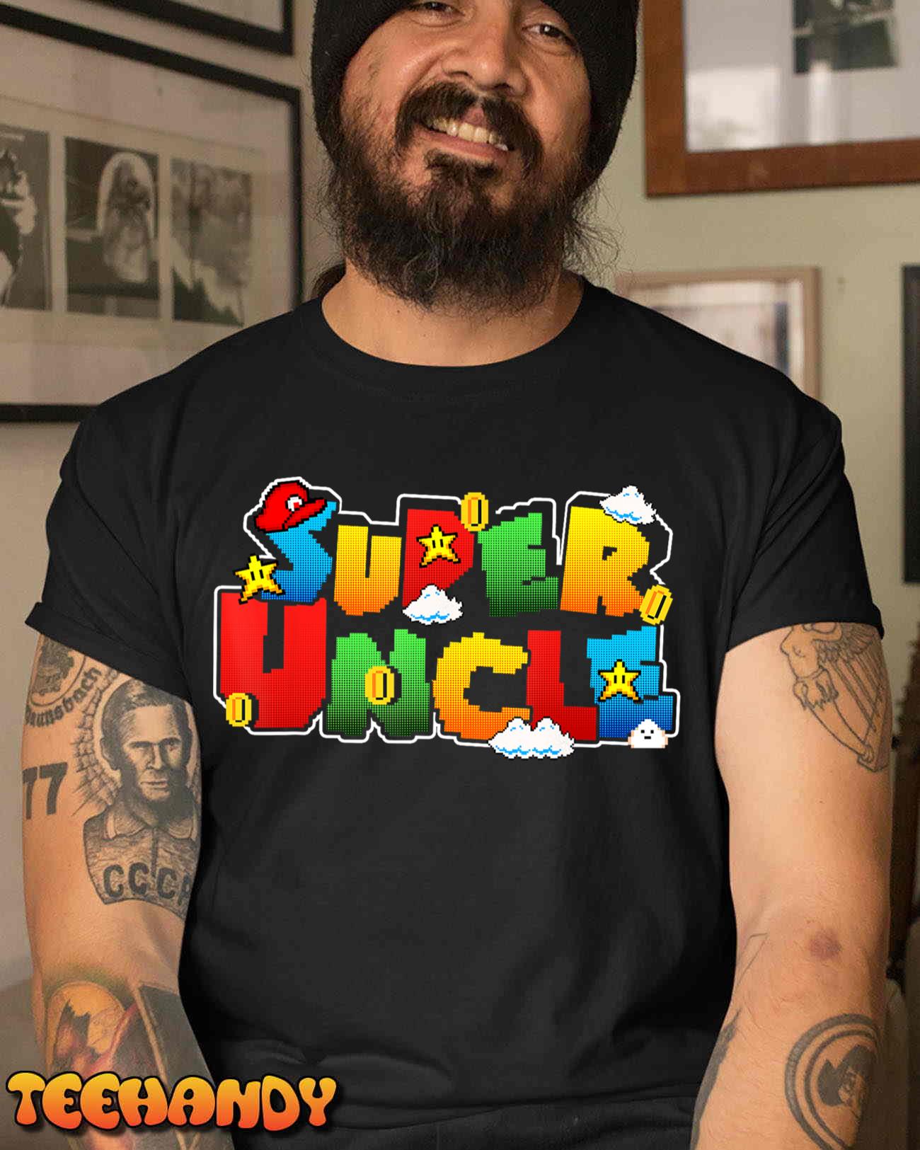 Gamer Super Uncle Funny Father Day Gifts For Uncle T-Shirt