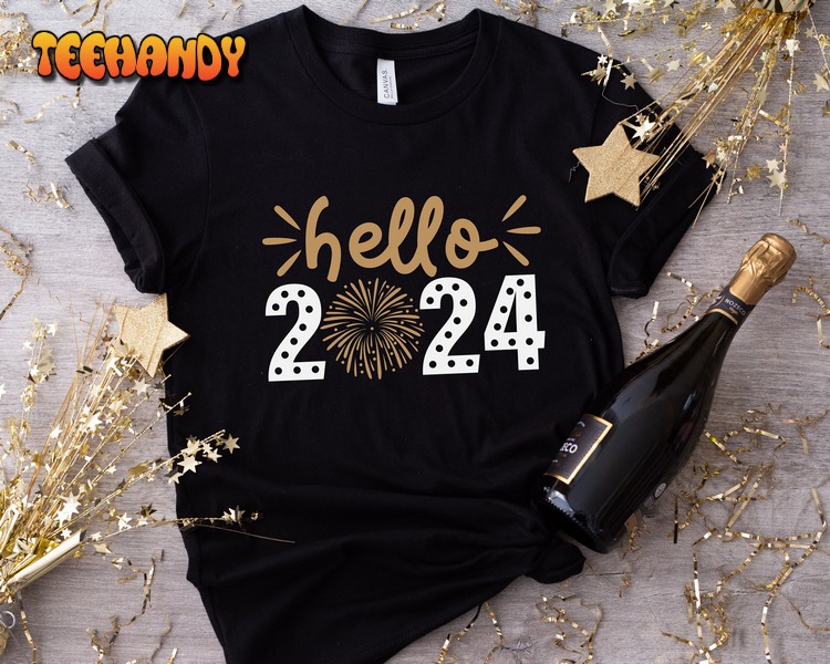 Hello 2024 Shirt  Happy New Year Shirt  Welcome 2024 Good Bye 2023 Shirt