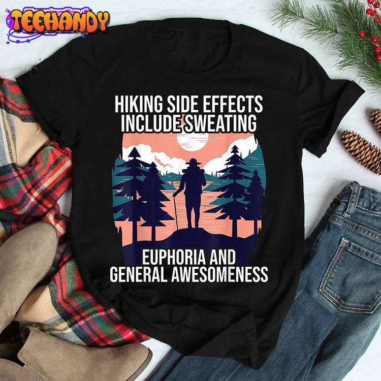 Hiking Side Effect Include Sweating Hiking Hiker Nature Alps Vintage Sweatshirt