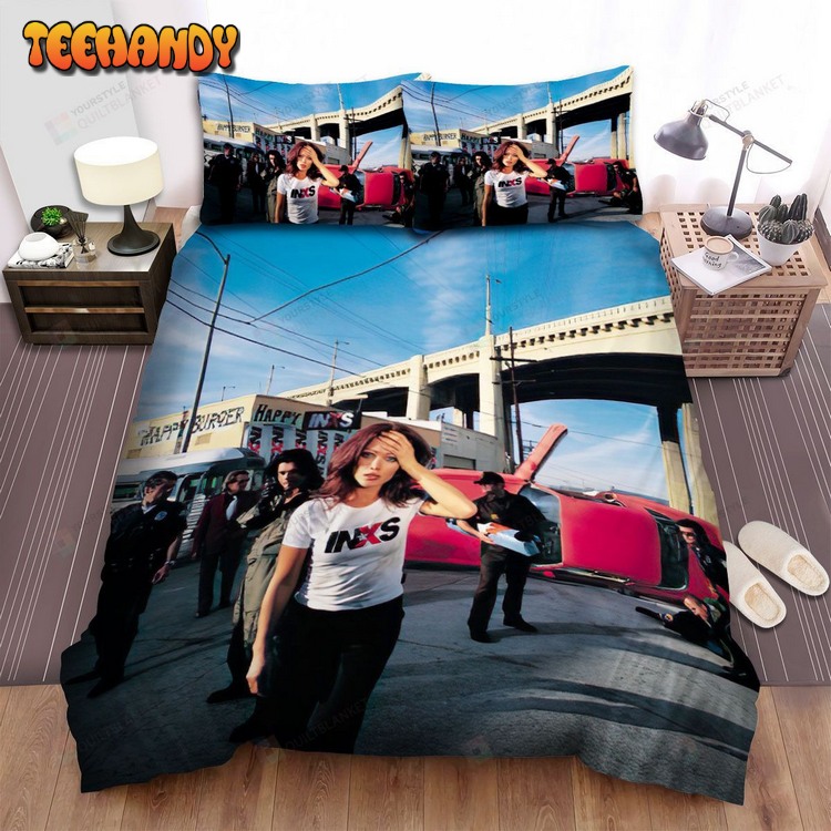 Inxs Music Band Fanart Spread Comforter Duvet Cover Bed Sets