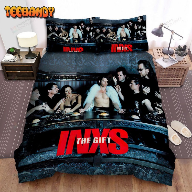 Inxs Music Band The Gift Album Cover Spread Comforter Bed Sets