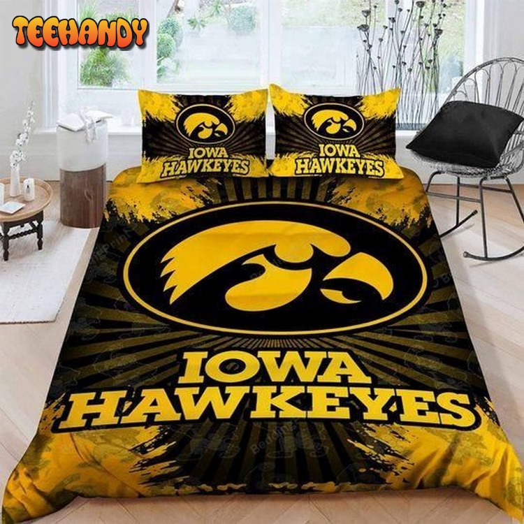 Iowa Hawkeyes Bed Set Sleepy Halloween And Christmas