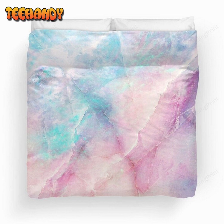 Iridescent Marble Duvet Cover Bed Set