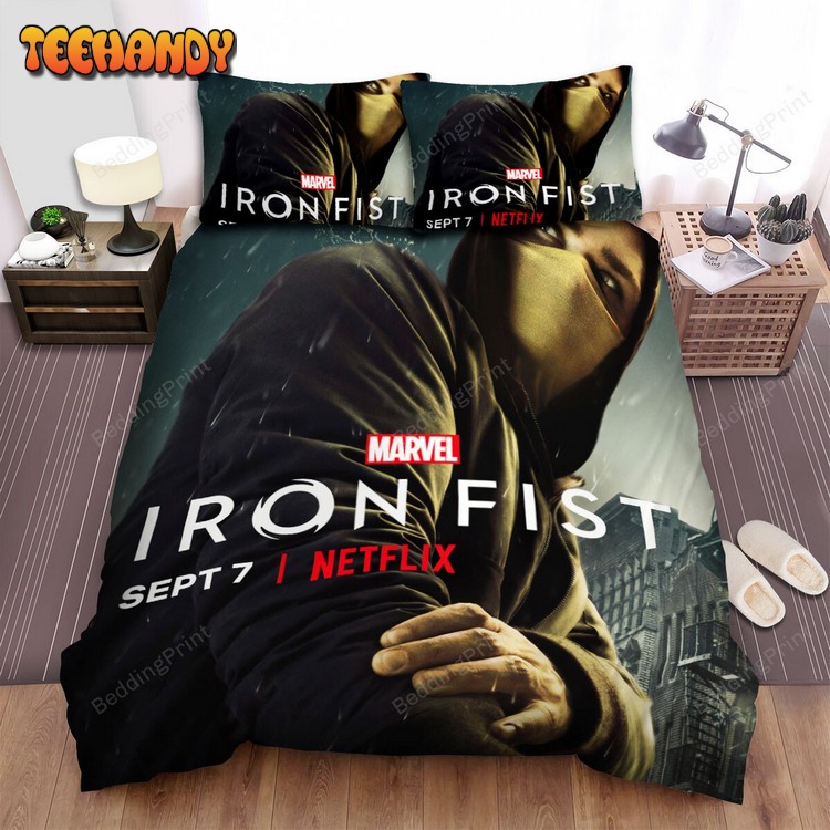 Iron Fist Movie Man With Mask Poster Duvet Cover Bed Sets