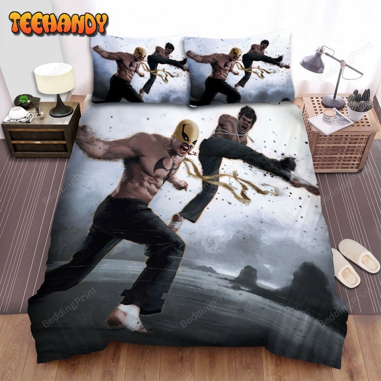 Iron Fist Movie Strong Kick Photo Bed Sheets Duvet Cover Bed Sets