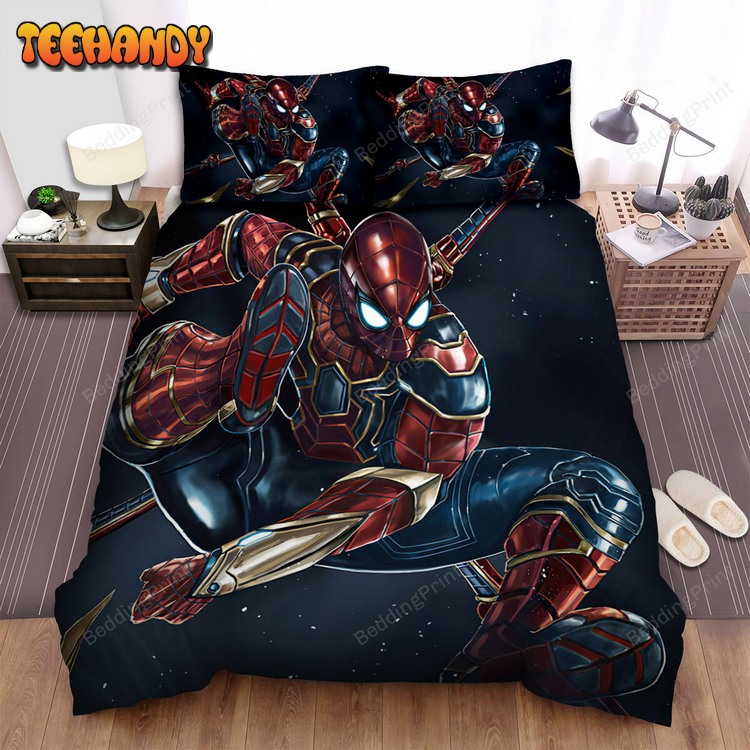 Iron Spider Starry Night Bed Sheets Duvet Cover Bed Sets