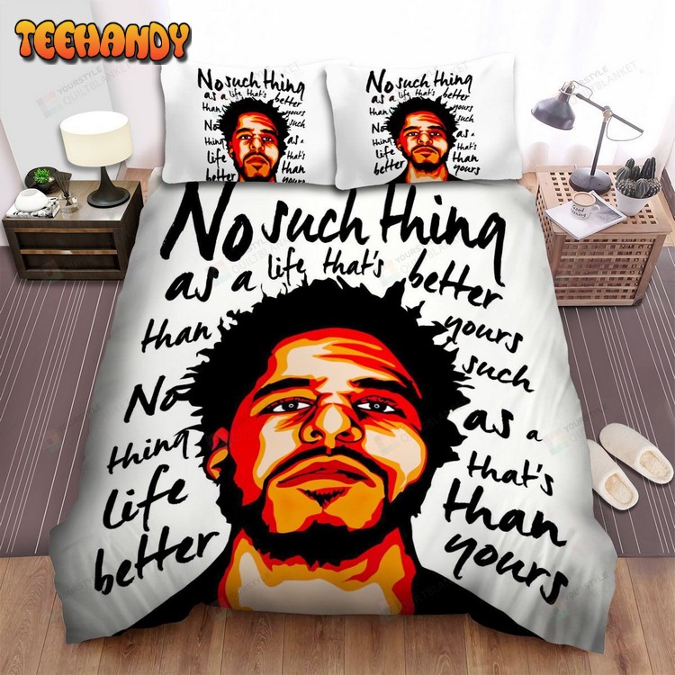 J. Cole Love Yourz Lyrics Digital Art Duvet Cover Bed Sets