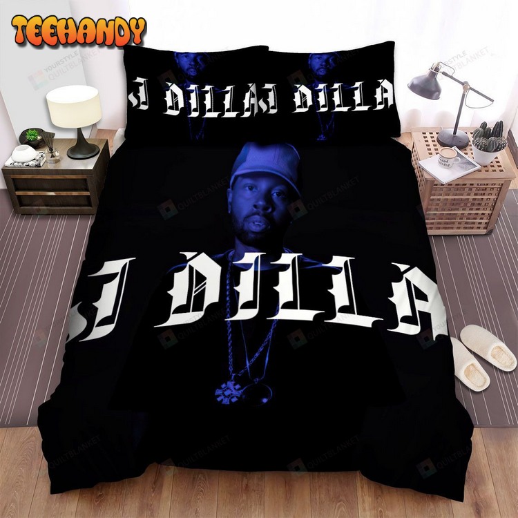 J Dilla Portrait Photo Album Cover Spread Comforter Bed Sets