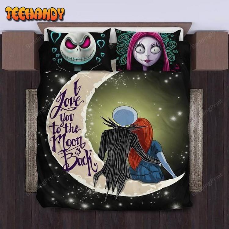 Jack Skellington And Sally Bed Set (Duvet Cover and Pillow Cases)