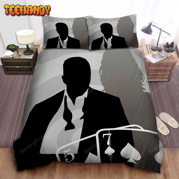 James Bond Black And White Spread Duvet Cover Bed Sets For Fan