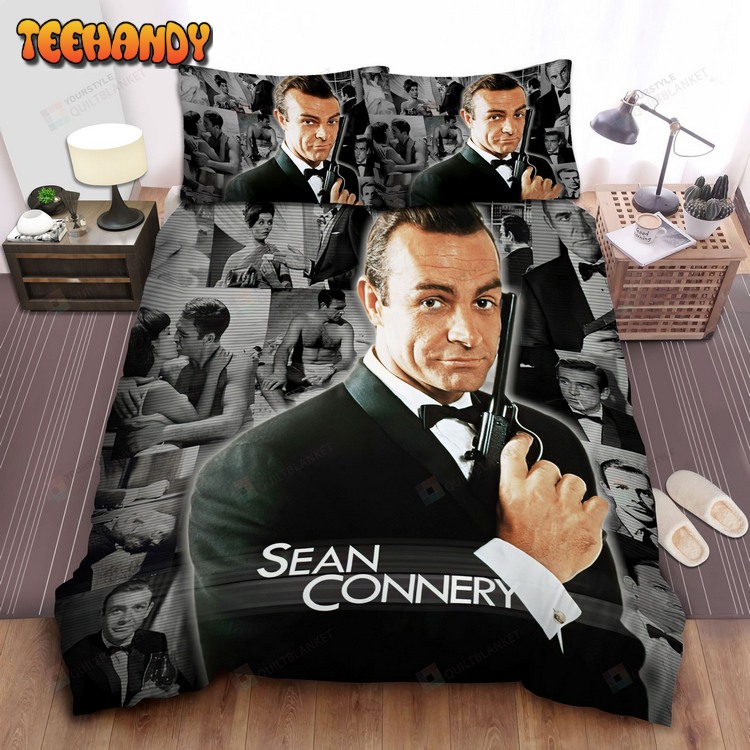 James Bond Movie Scenes Spread Comforter Bed Sets For Fan