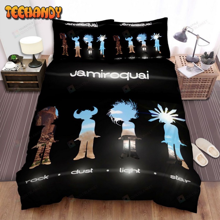 Jamiroquai Band Icon Art Spread Comforter Bed Sets For Fan