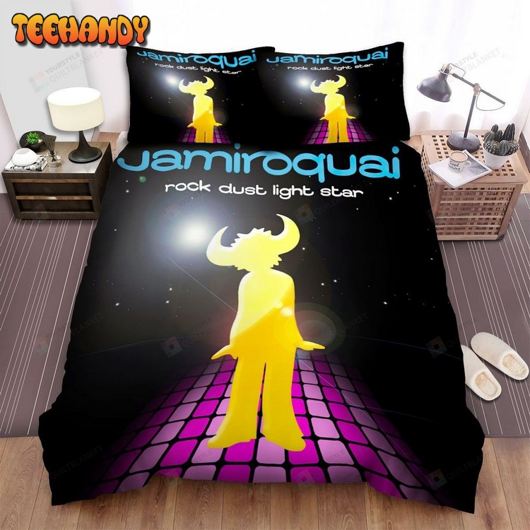 Jamiroquai Band Rock Dust Light Star Art Spread Bed Sets For Fan