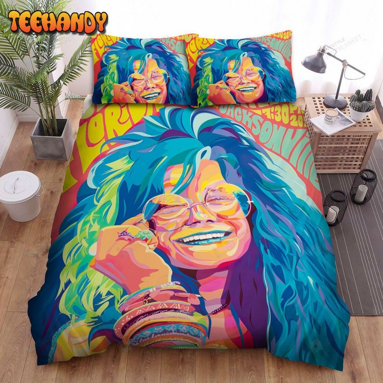 Janis Joplin A Night With Janis Joplin Art Poster Bed Sets For Fan