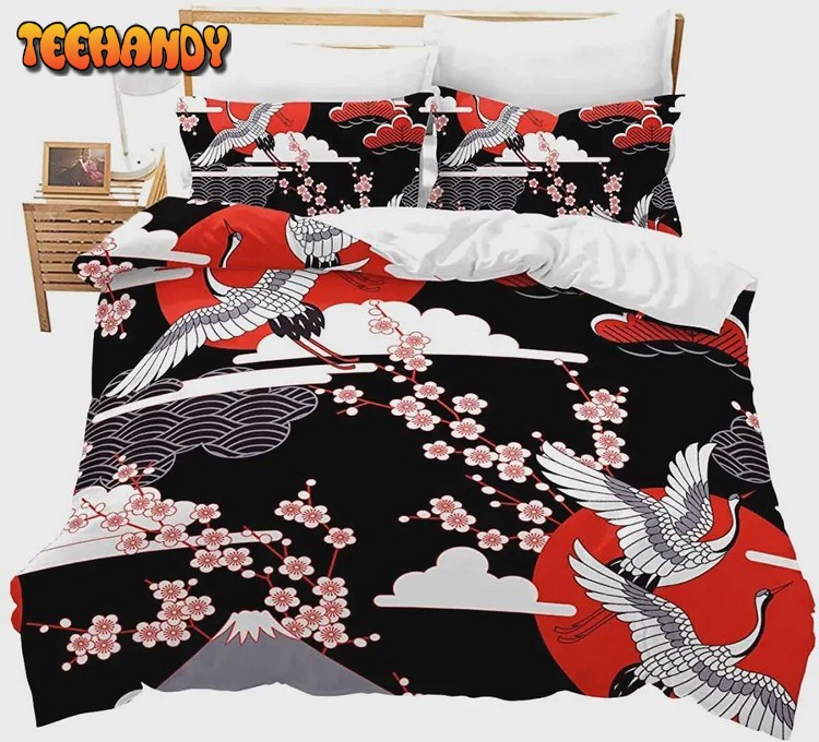 Japanese Style Cherry Blossoms Bed Sets For Fan