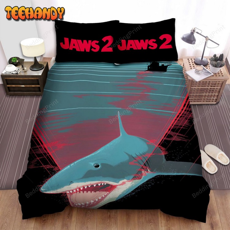 Jaws 2 (1978) Art Movie Poster Bed Sets For Fan