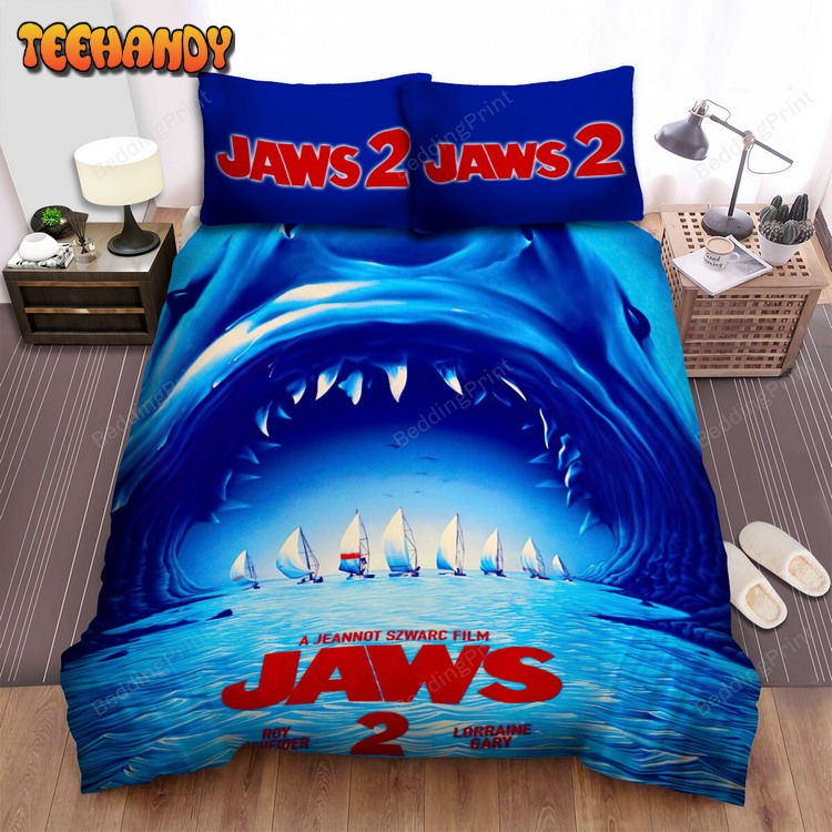 Jaws 2 (1978) Poster Movie Poster v2 Bed Sets For Fan