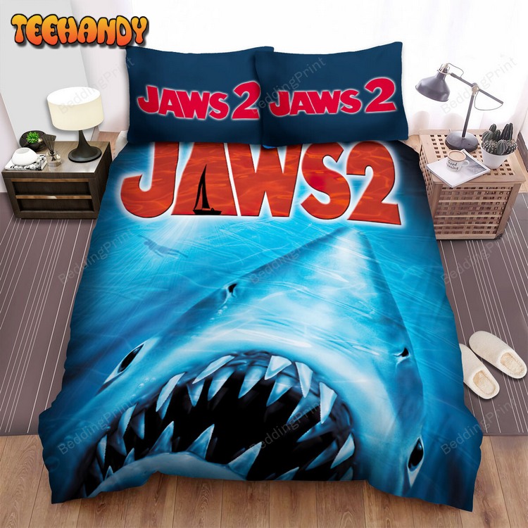 Jaws 2 (1978) Poster Movie Poster v3 Bed Sets For Fan