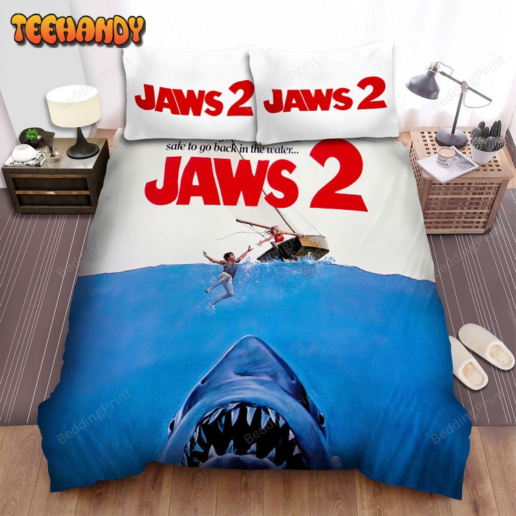 Jaws 2 (1978) Shark Movie Poster Bed Sets For Fan