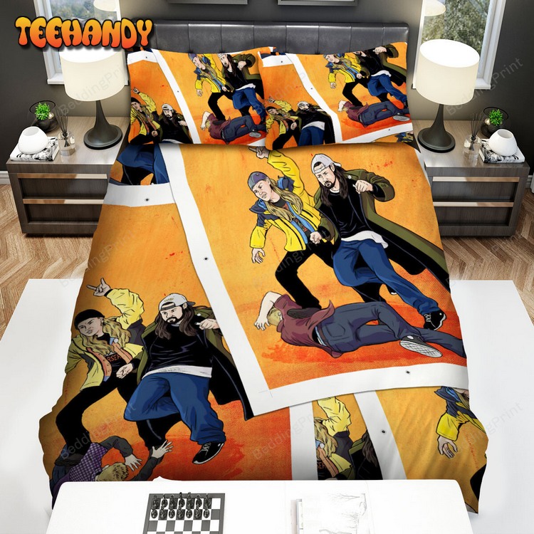 Jay And Silent Bob Reboot Movie Art Bed Sets For Fan