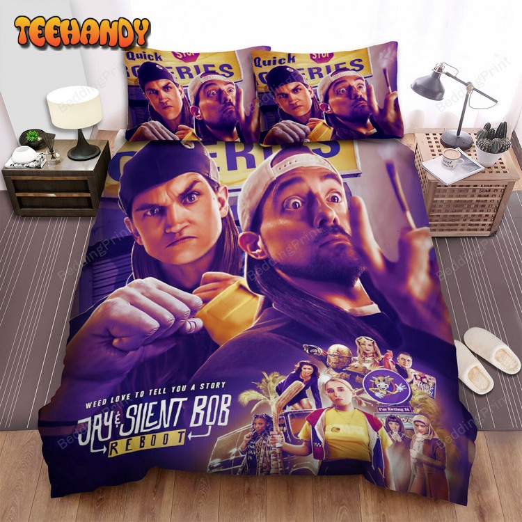 Jay And Silent Bob Reboot Movie Poster 4 Bed Sets For Fan