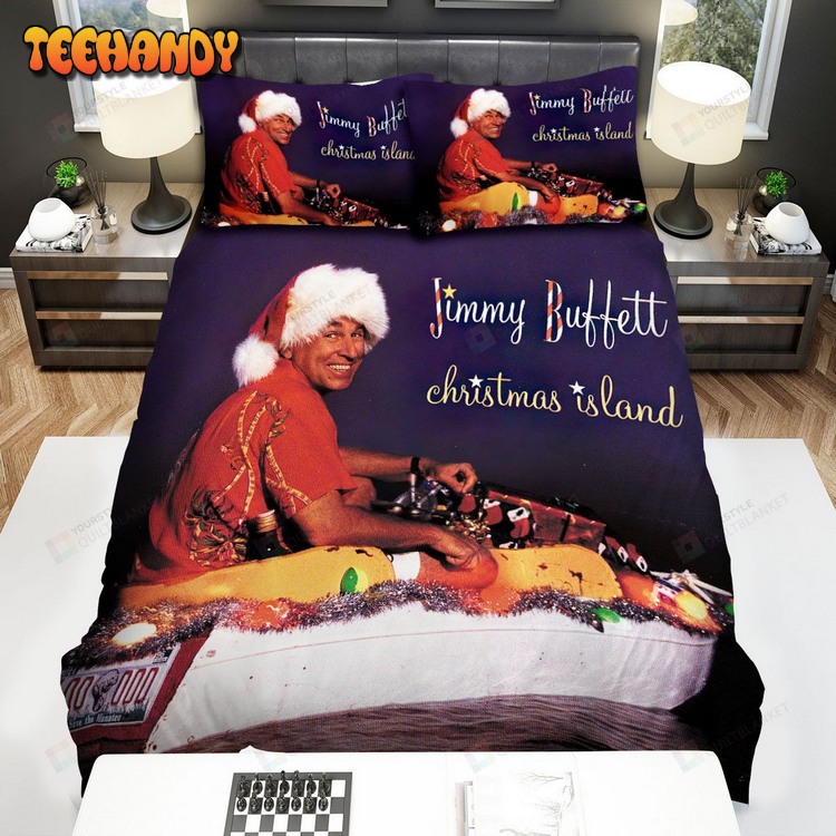 Jimmy Buffett Album Cover Christmas Island Bed Sets For Fan