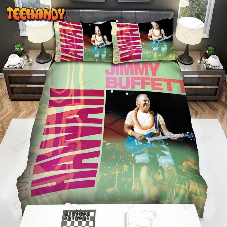 Jimmy Buffett Album Cover Live In Hawaii Bed Sets For Fan