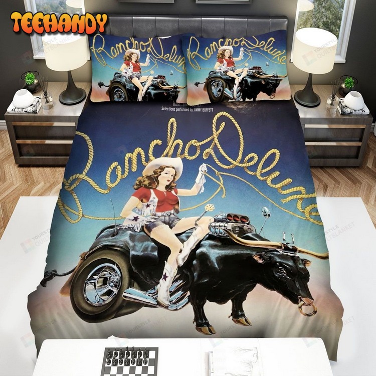 Jimmy Buffett Album Cover Rancho Deluxe Bed Sets For Fan