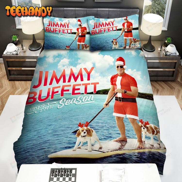 Jimmy Buffett Album Cover ’tis The Season Bed Sets For Fan