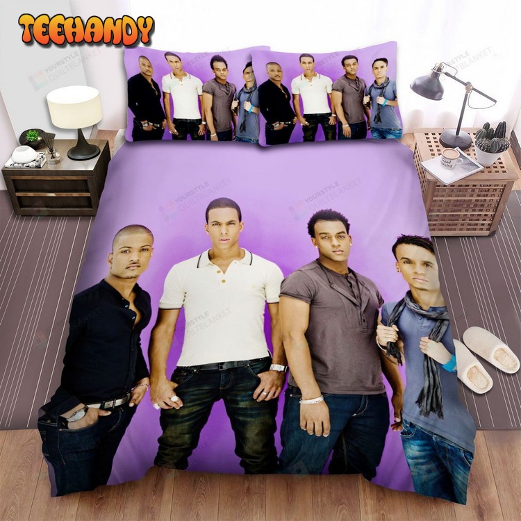 Jls Band Purple Background Bed Sets For Fan