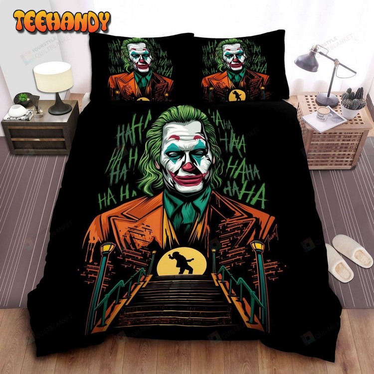 Joaquin Phoenix In Joker Character Digital Art Painting Bed Sets For Fan