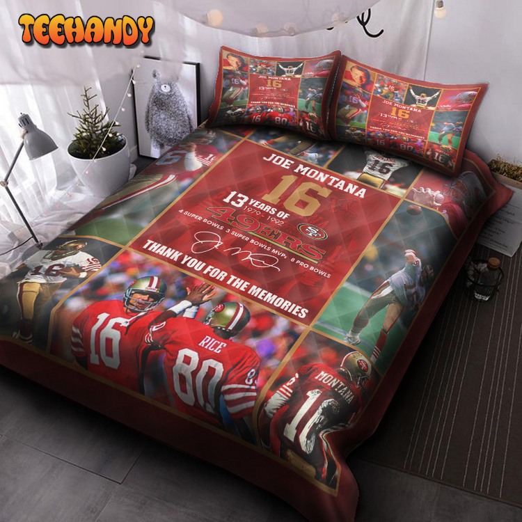 Joe Montana San Francisco 49ers Bed Sets For Fan