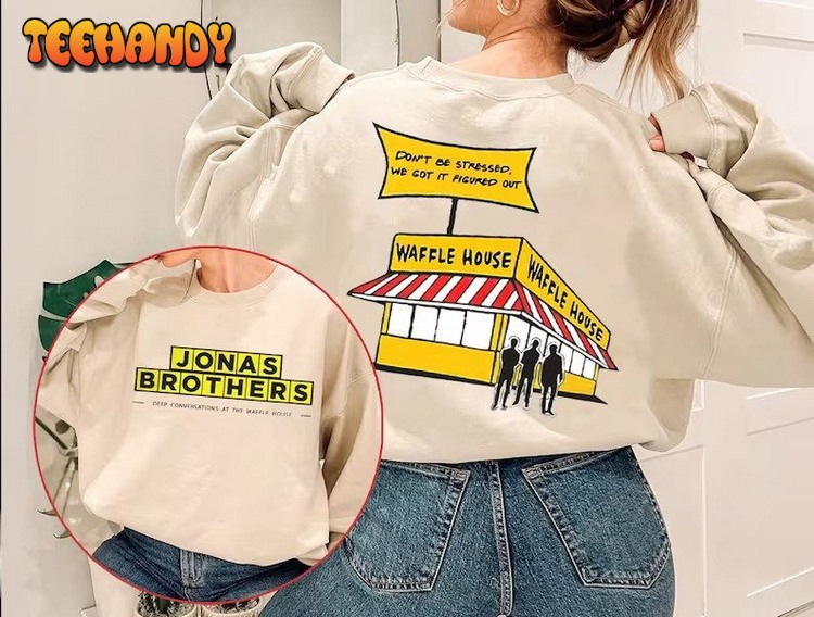 Jonas Brothers Waffle House T-Shirt, Jonas Brothers Five Albums One Night Tour Sweatshirt