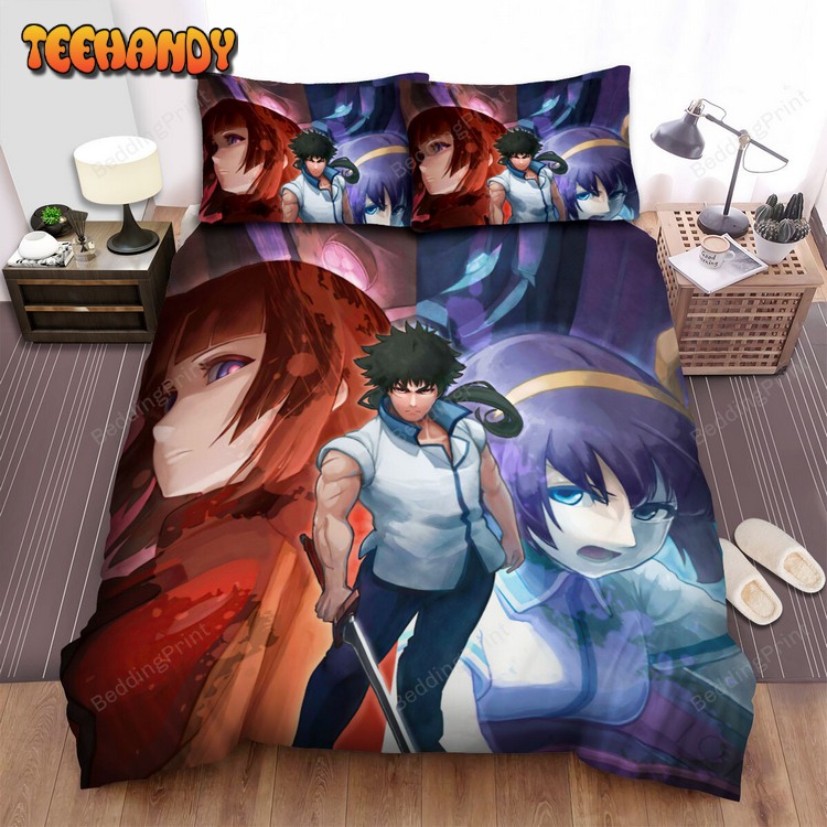 Kuromukuro Main Characters Art Painting Bed Sets For Fan