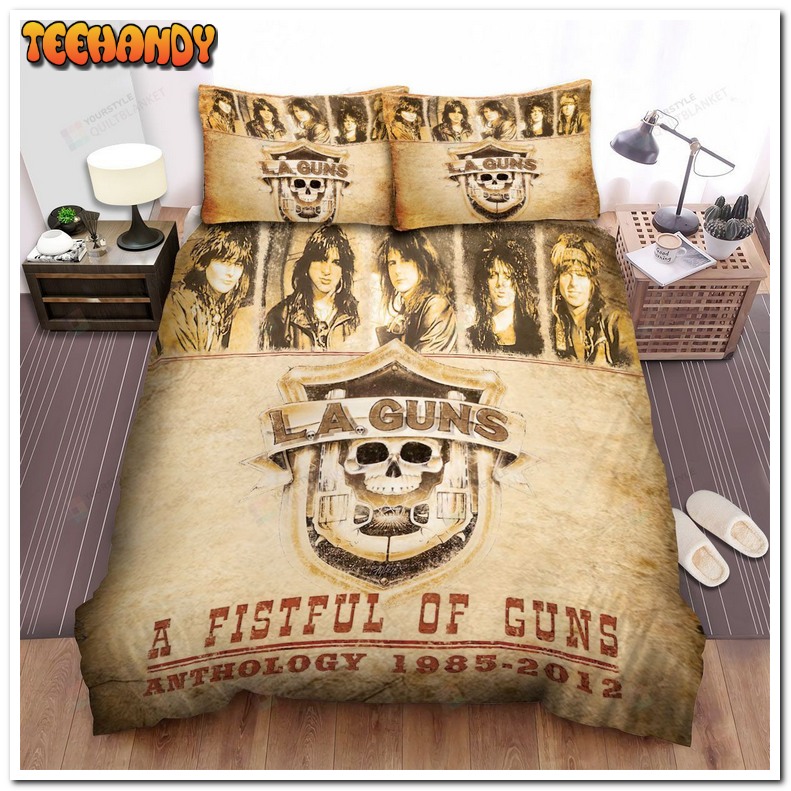 L.A. Guns Band A Fistful Of Guns Anthology 1985-2012 Album Cover Bedding Sets