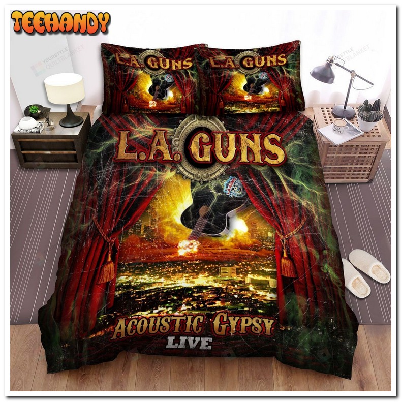 L.A. Guns Band Acoustic Gypsy Alive Album Cover Bed Sets For Fan