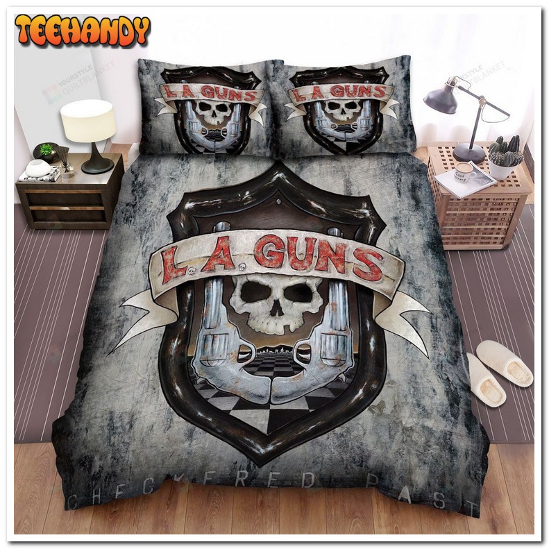 L.A. Guns Band Checkered Past Album Cover Bed Sets For Fan