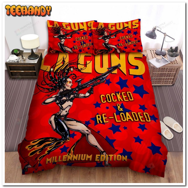 L.A. Guns Band Cocked And Re-Loaded Millennium Edition Album Cover Bed Sets