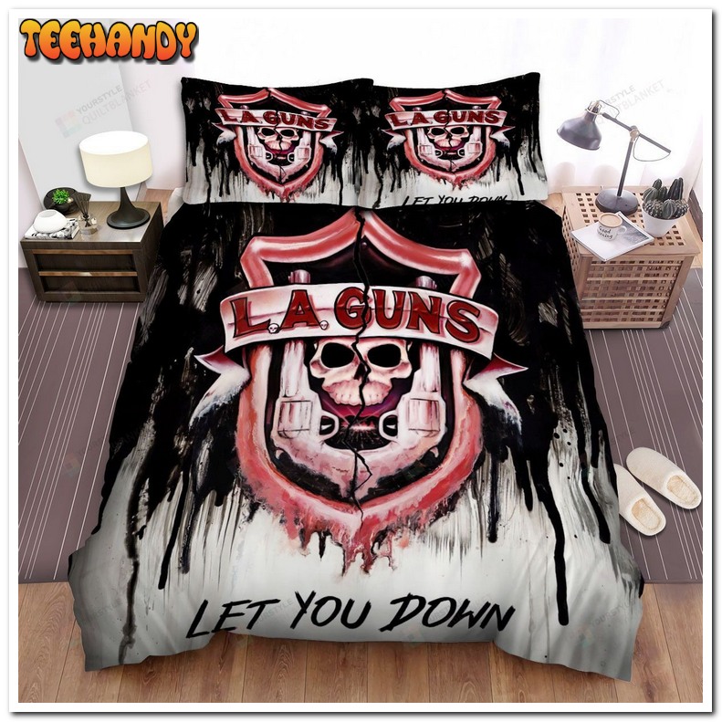 L.A. Guns Band Let You Down Album Cover Bed Sets For Fan