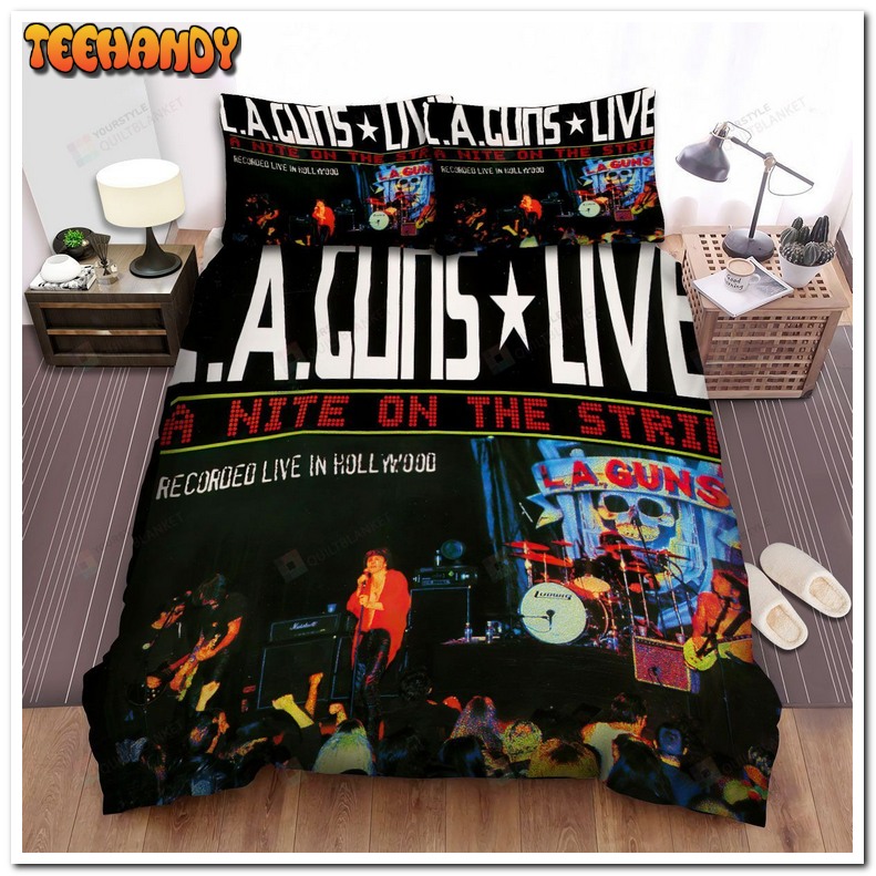 L.A. Guns Band Live A Night On The Strip Album Cover Bed Sets For Fan