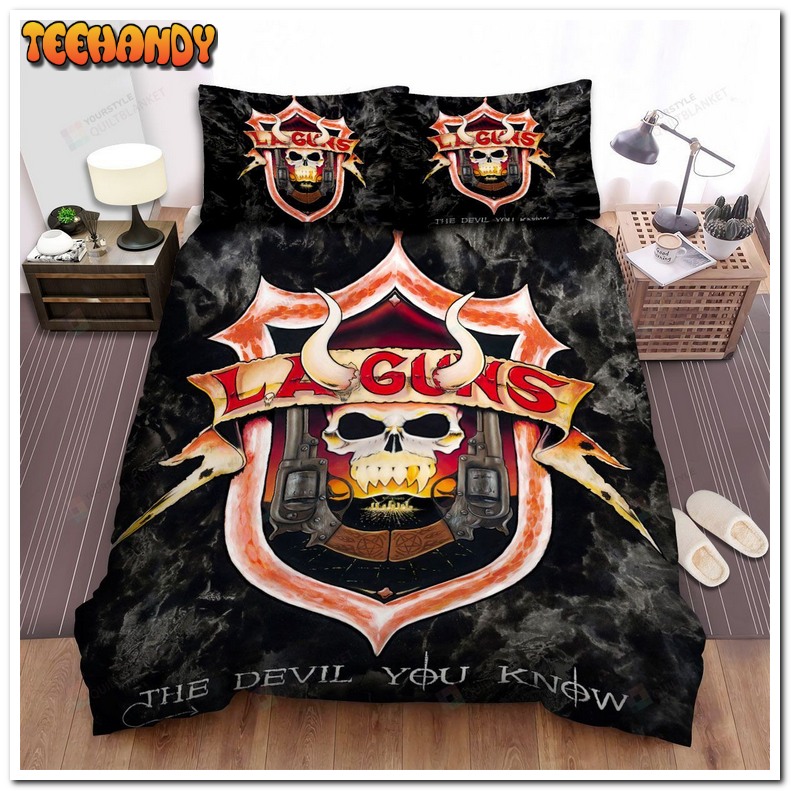 L.A. Guns Band The Devil You Know Album Cover Bed Sets For Fan